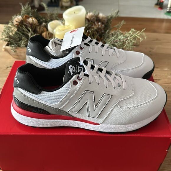 New Balance Men's 574 Greens V2 Golf Shoe White NEW in Box